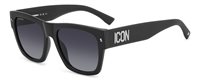 Occhiali da sole Dsquared Uomo ICON 0004/S     9OBLKWHTE BLK55 - ICON 0004/S     9OBLKWHTE BLK55